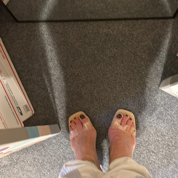 INC makennap clear call heel shoes NEW - Picture 7 of 11